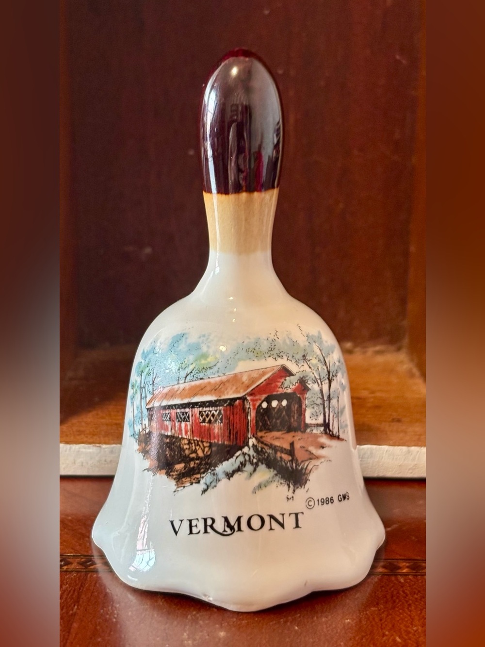 VTG State Souvenir Vermont Hand Bell | 1986 | Collector’s Edition
